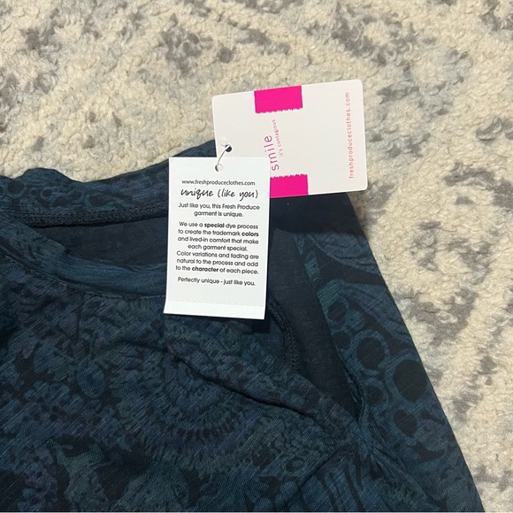 Fresh Produce Dark Teal Floral Women's Top - Picture 5 of 9